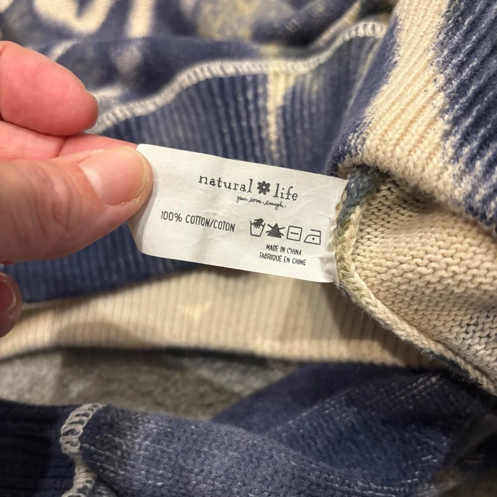 Natural Life Taylor Cropped Tie Dye Sweater medium - Picture 9 of 9